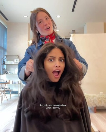 A creator visiting J Gold Salon
